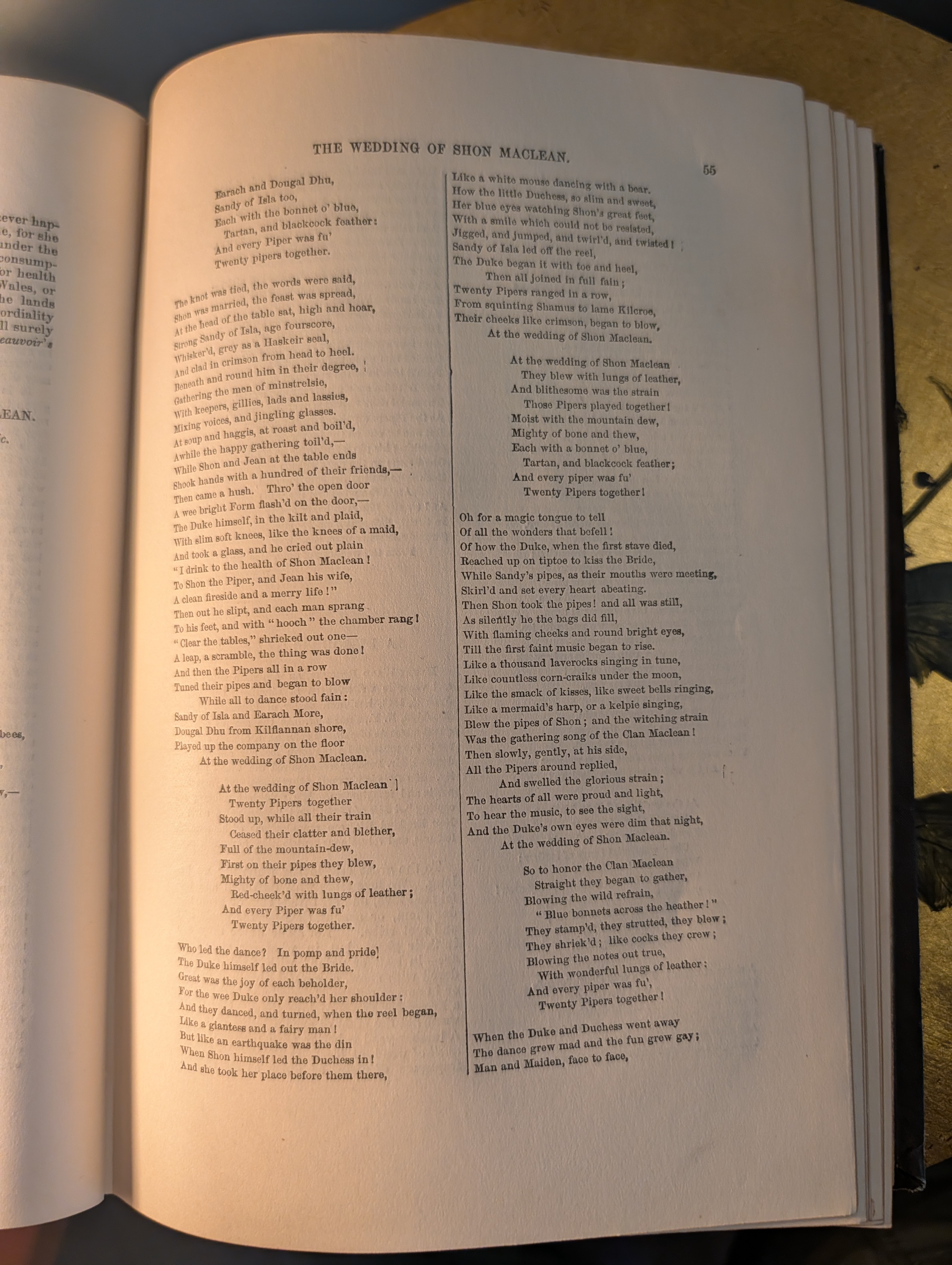 Poetry: The Wedding of Shon Maclean, page 55