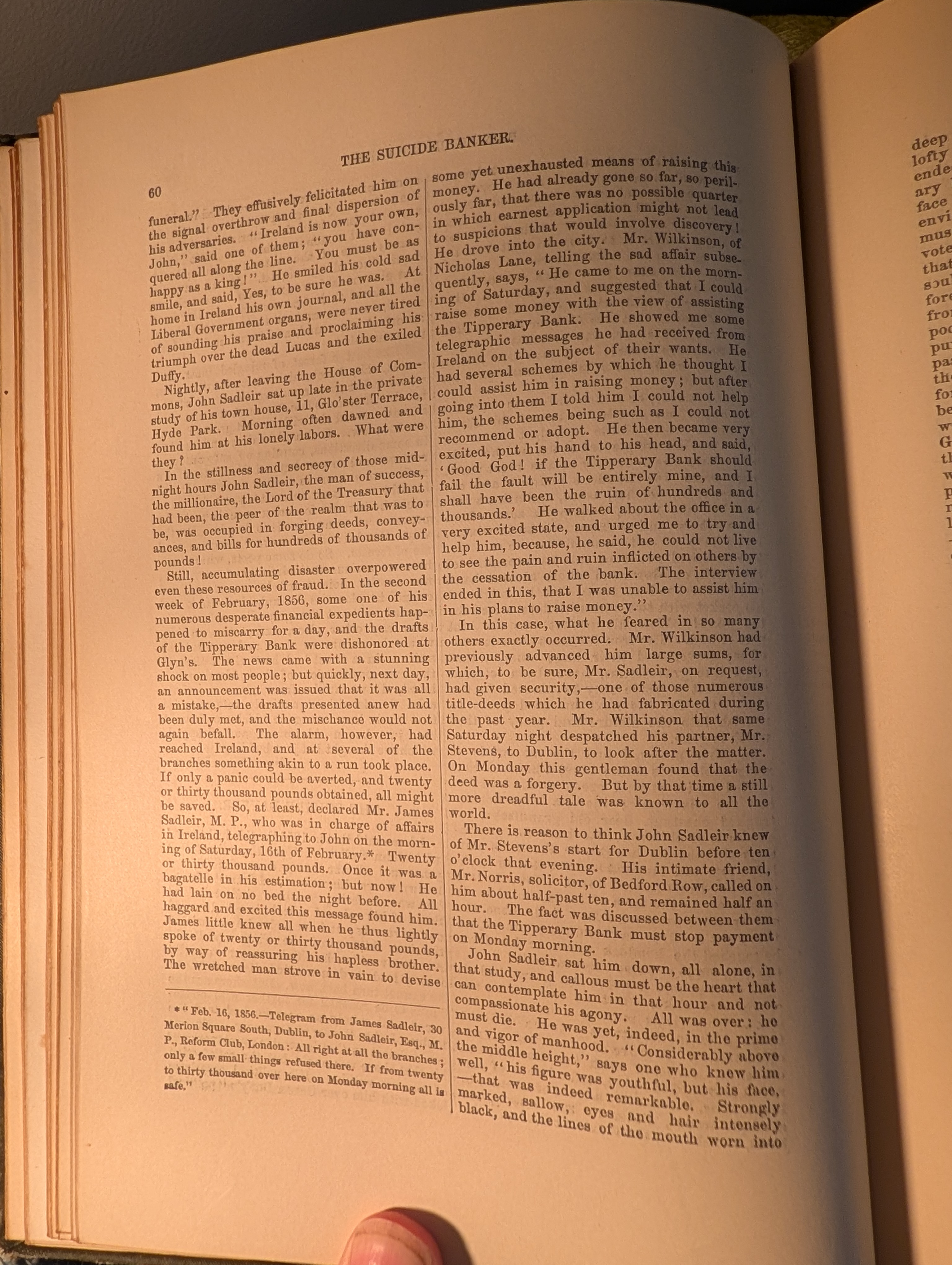 Page 60 of 'The Suicide Banker' prose piece