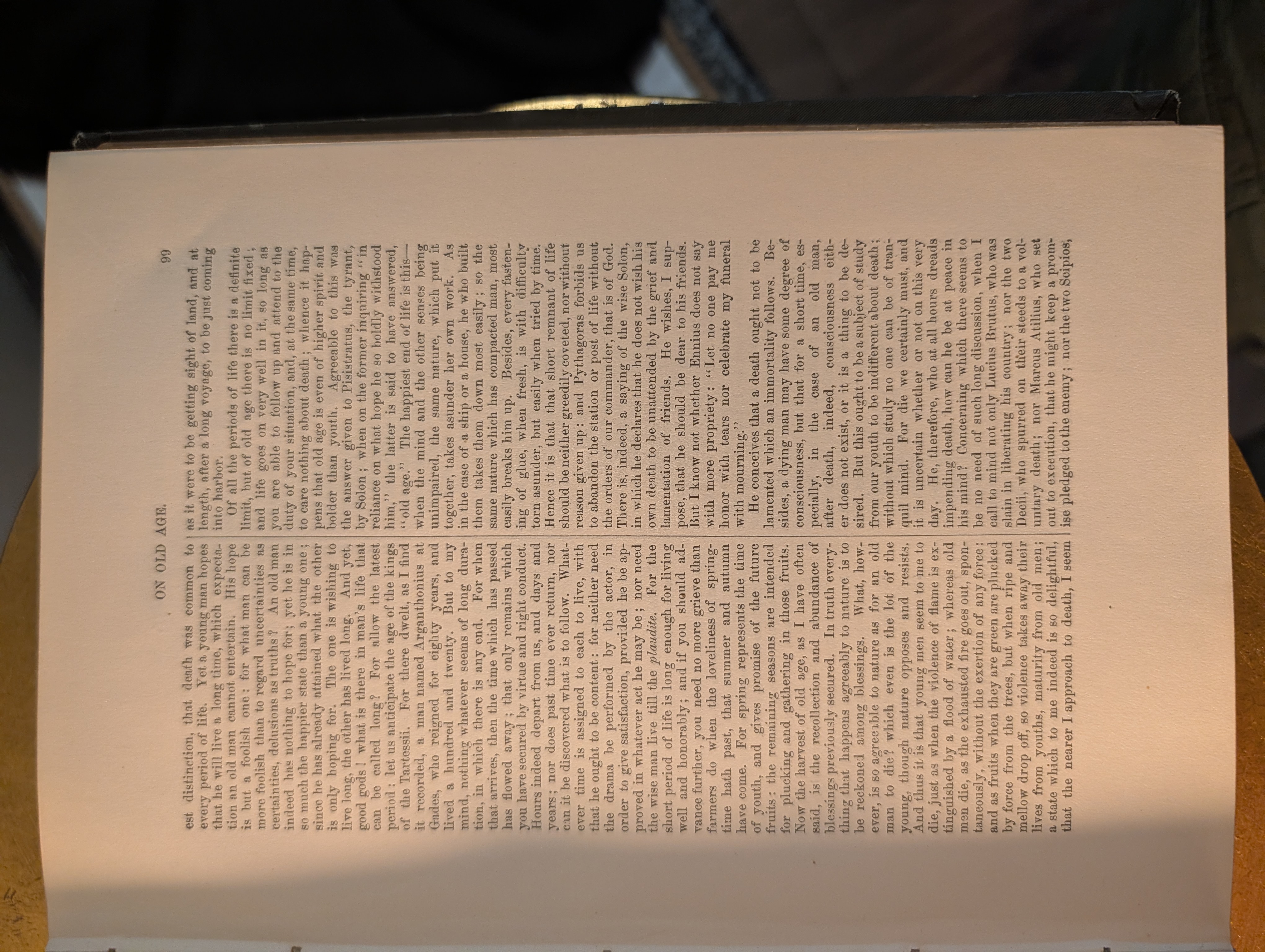 Essay on Old Age, prose text, page 99